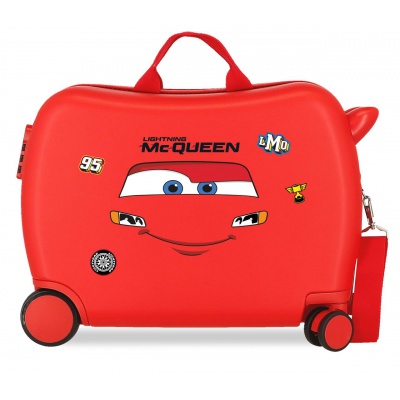 Dětský kufr na kolečkách Cars Lightning McQueen – odrážedlo 50 cm