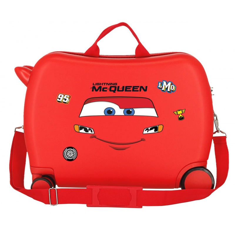 Dětský kufr na kolečkách Cars Lightning McQueen – odrážedlo 50 cm