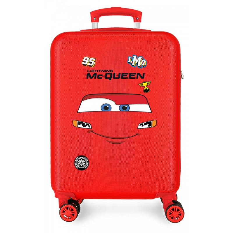 Dětský kufr Disney Cars Lightning McQueen 55 cm – příruční kufr 4 kolečka