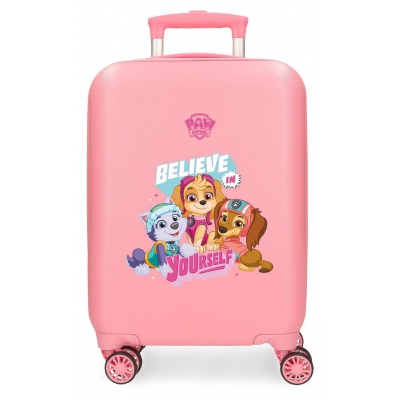 Dětský kufr Paw Patrol Believe In Yourself 50 cm – příruční kufr 4 kolečka