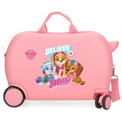 Dětský kufr Paw Patrol Believe in Yourself – kufr na kolečkách a odrážedlo