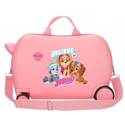 Detský kufor Paw Patrol Believe in Yourself – kufor na kolieskach a odrážadlo