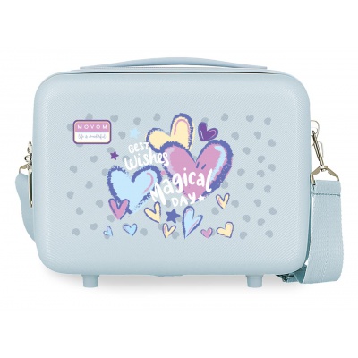 Kosmetický kufřík Movem Best Wishes Blue – cestovní kosmetická taška ABS