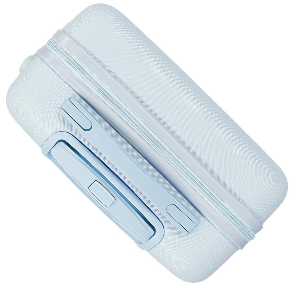 Príručný kufor Movom Best Wishes Blue 55 cm – ABS kabínový kufor 35L