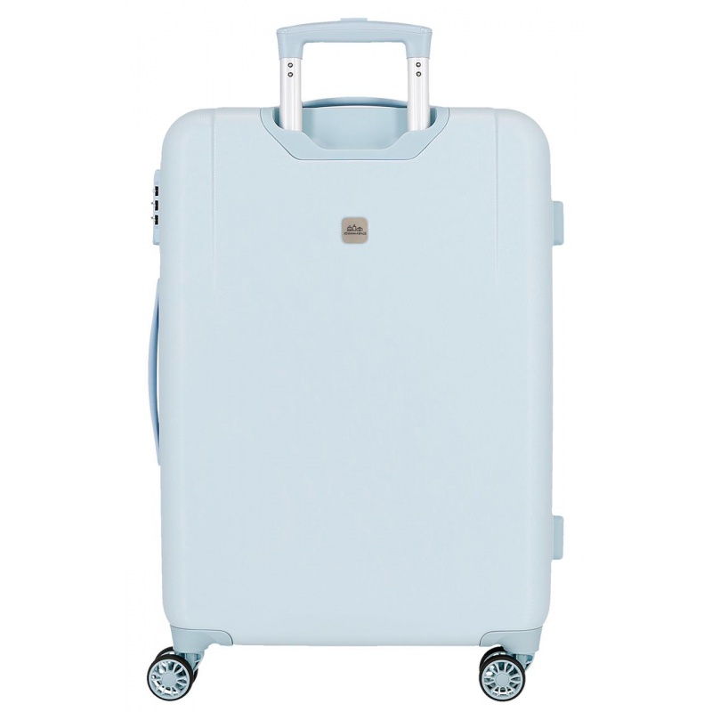 Cestovný kufor Movom Best Wishes Blue 65 cm – ABS kufor s TSA zámkom a expandérom