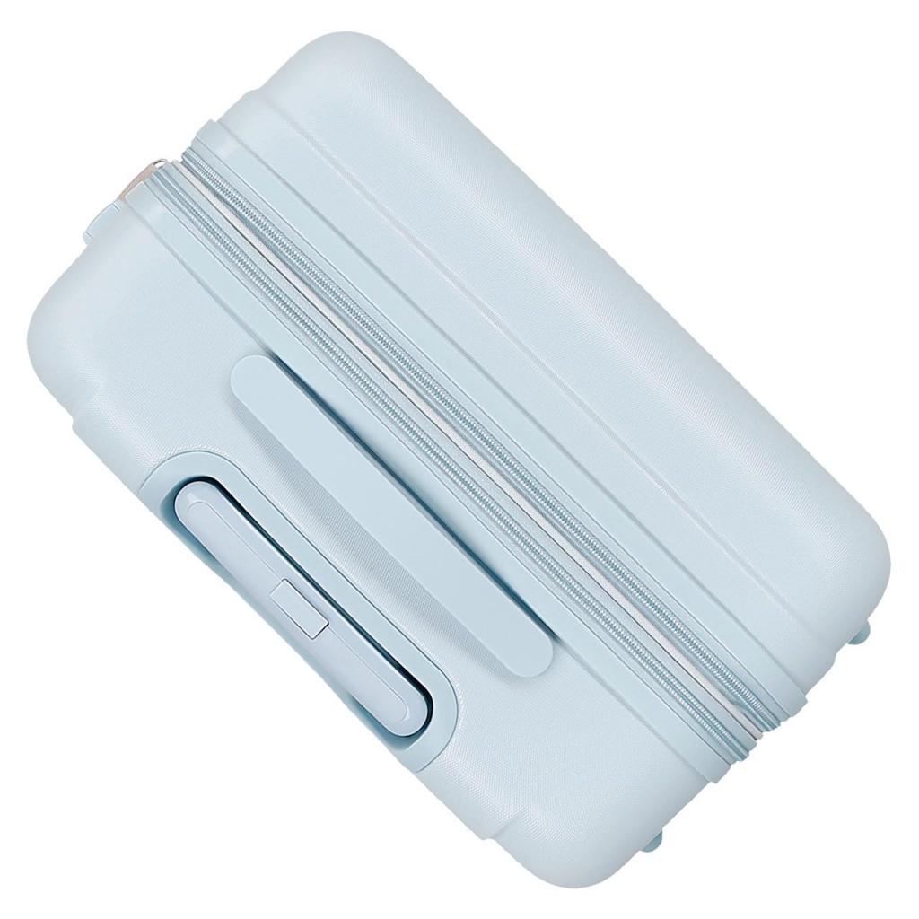 Cestovný kufor Movom Best Wishes Blue 65 cm – ABS kufor s TSA zámkom a expandérom