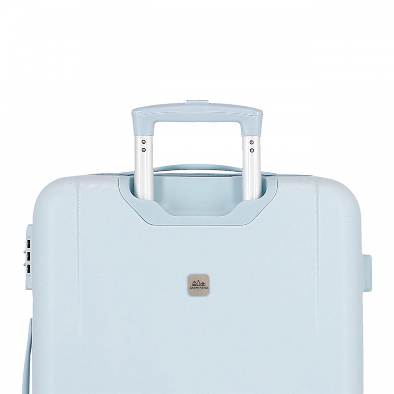 Cestovný kufor Movom Best Wishes Blue 65 cm – ABS kufor s TSA zámkom a expandérom