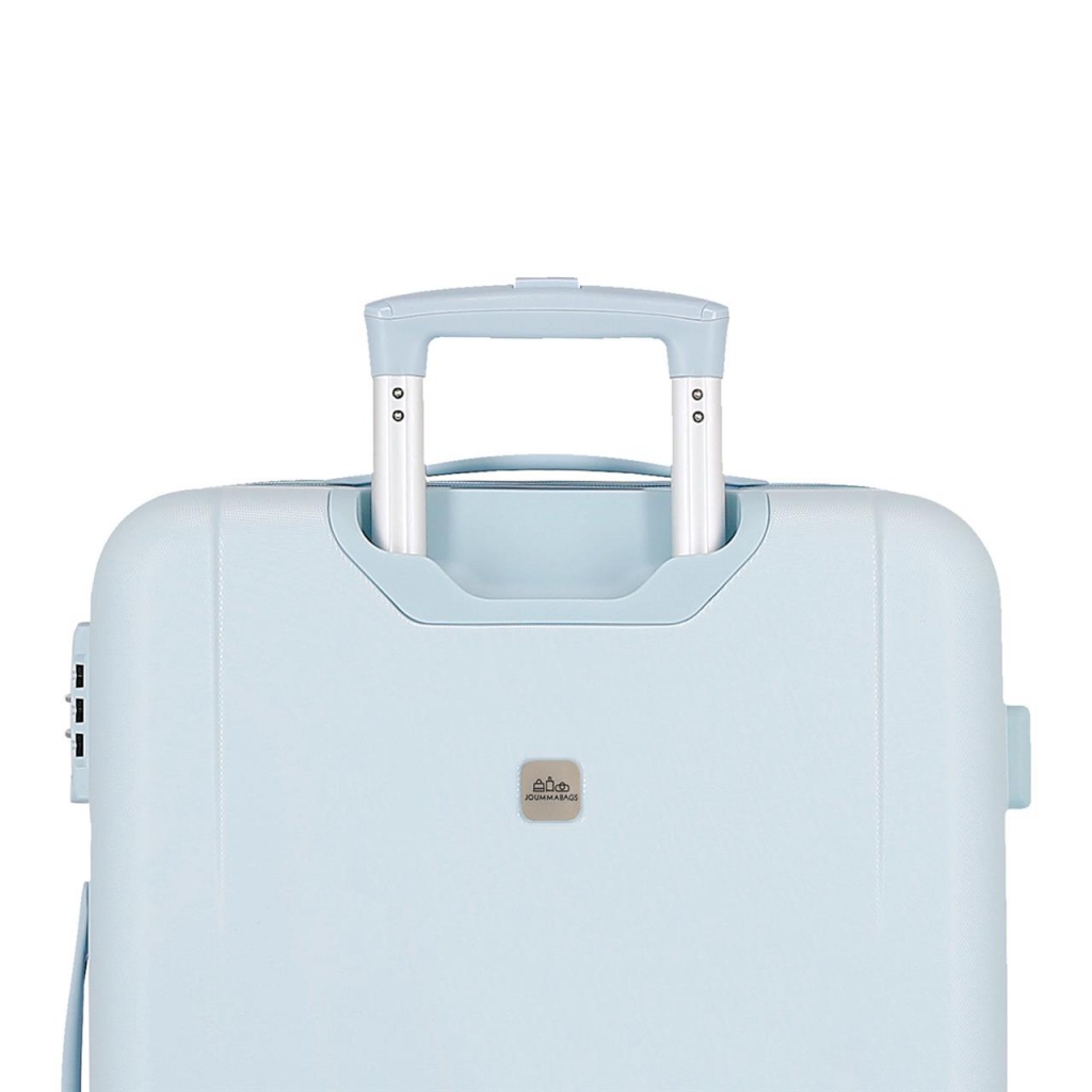 Cestovný kufor Movom Best Wishes Blue 65 cm – ABS kufor s TSA zámkom a expandérom