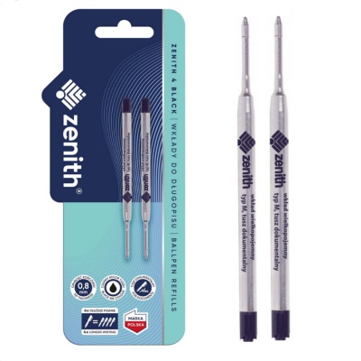 Náplň do pera Zenith 0,8 mm čierna – 2 ks