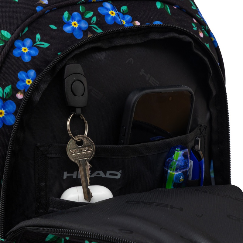 Školský batoh HEAD BLUE FLOWERS AY300 45×30×19 cm