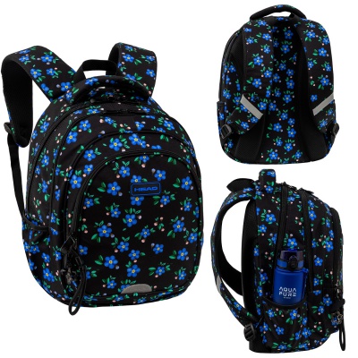 Školský batoh HEAD BLUE FLOWERS AY300 45×30×19 cm