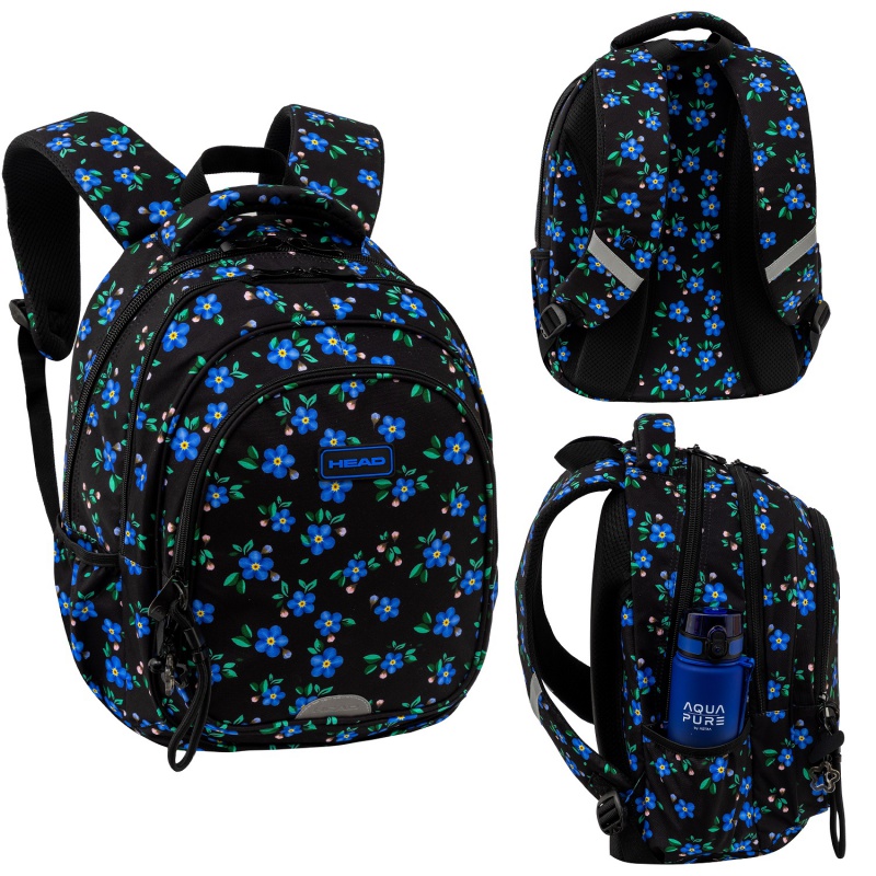 Školský batoh HEAD BLUE FLOWERS AY300 45×30×19 cm