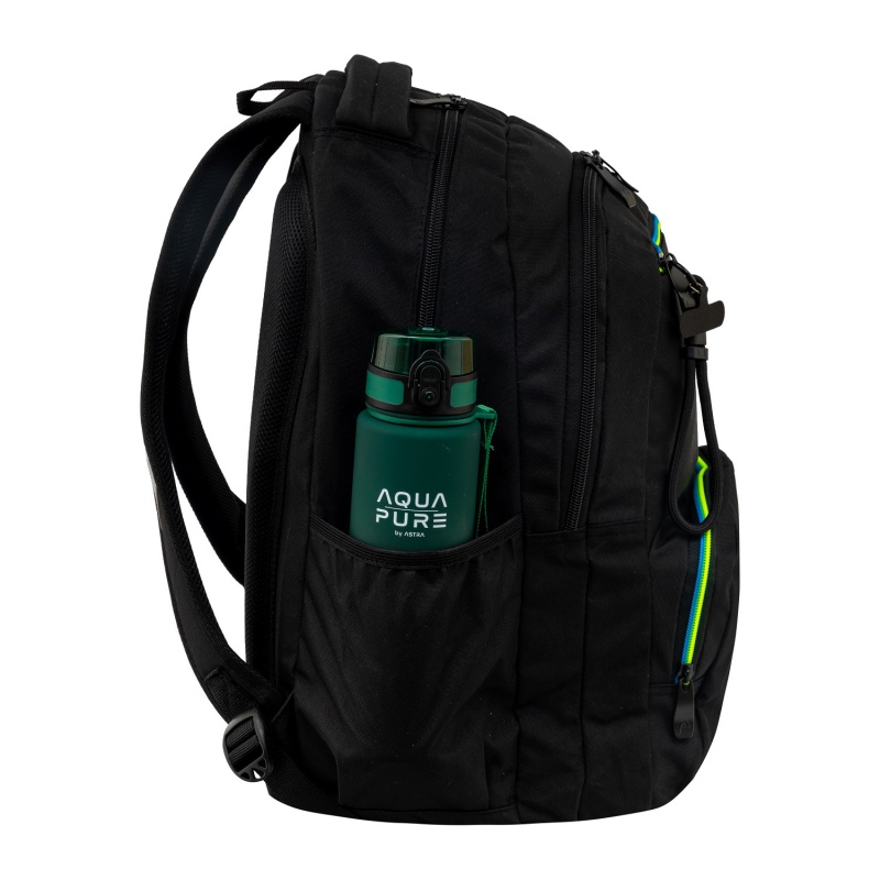 Školský batoh HEAD BLACK GREEN/BLUE AB200 44×32×19 cm