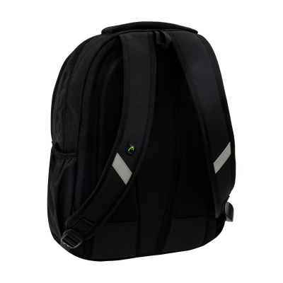 Školský batoh HEAD BLACK GREEN/BLUE AB200 44×32×19 cm