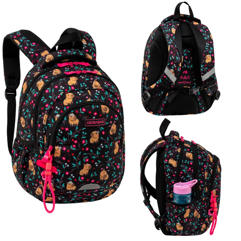 Školský batoh ASTRABAG FLOWER CAPY AB330
