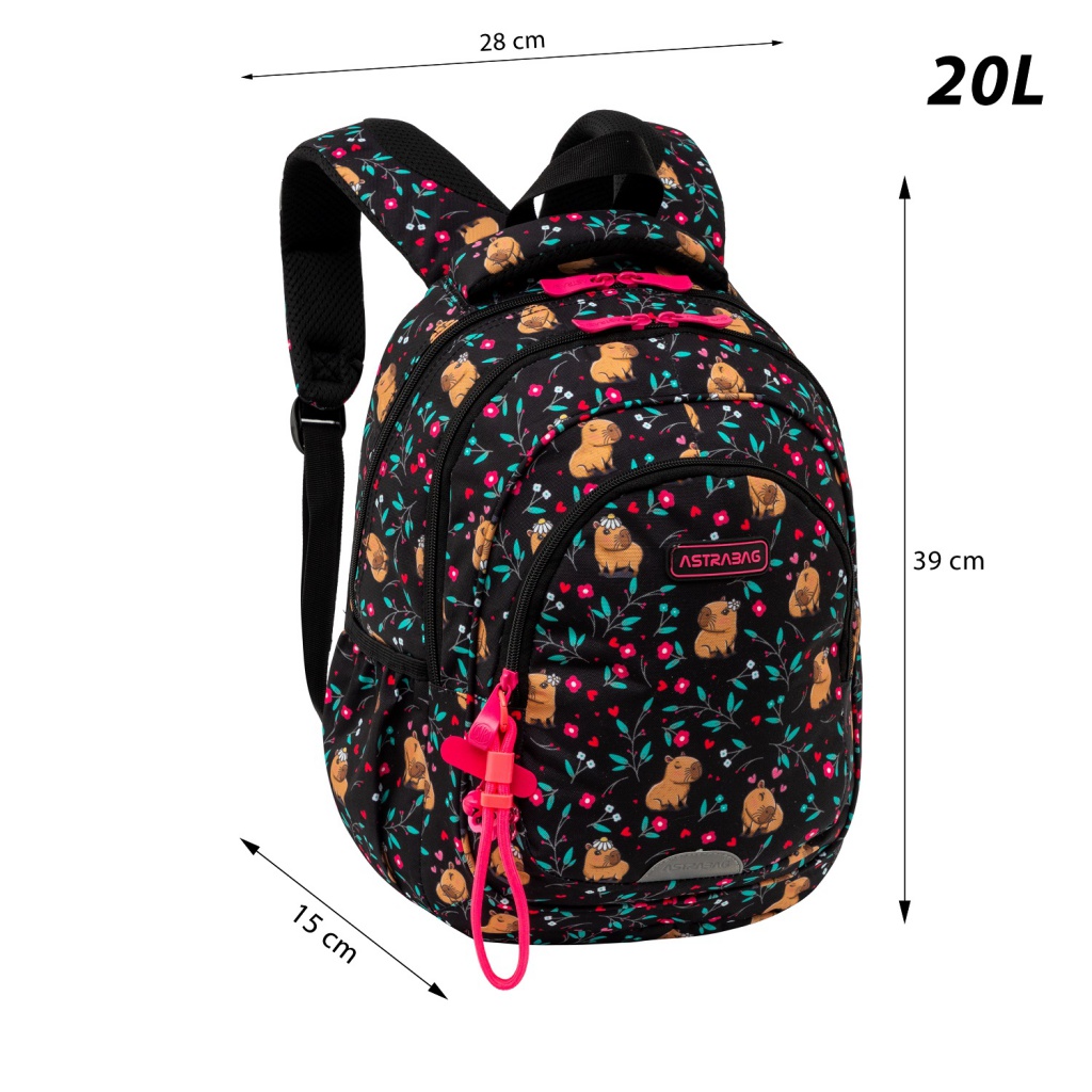 Školský batoh ASTRABAG FLOWER CAPY AB330