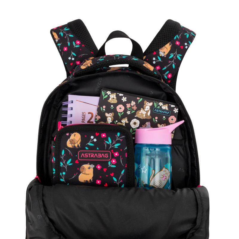 Školní batoh ASTRABAG FLOWER CAPY AB330