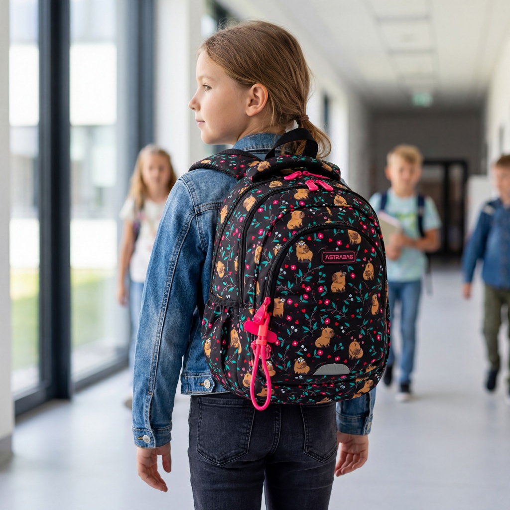 Školní batoh ASTRABAG FLOWER CAPY AB330