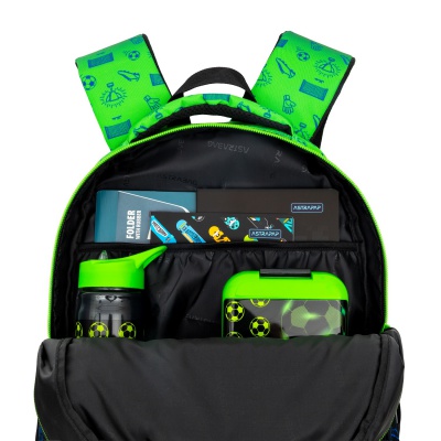 Školní batoh AstraBAG OMBRE FOOTBALL AB300 42×30×19 cm