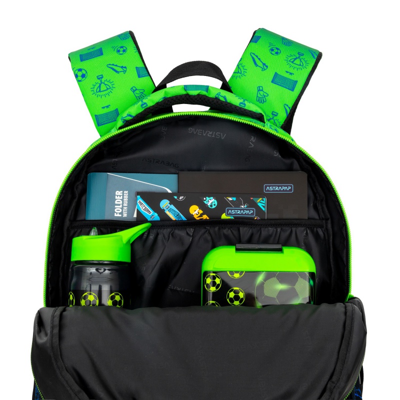 Školní batoh AstraBAG OMBRE FOOTBALL AB300 42×30×19 cm