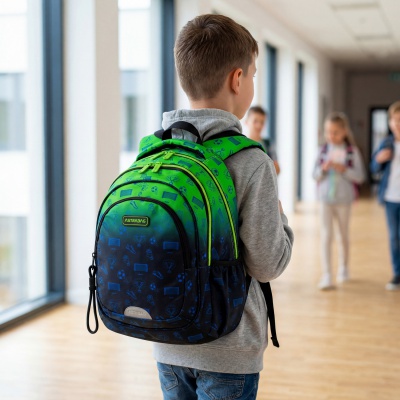 Školní batoh AstraBAG OMBRE FOOTBALL AB300 42×30×19 cm