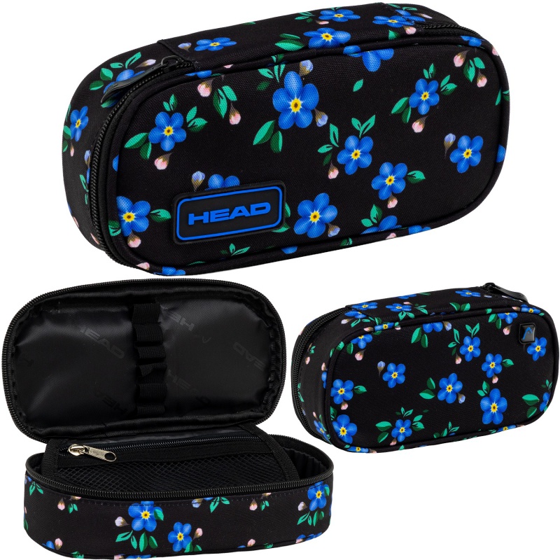 Penál HEAD BLUE FLOWERS AC6 22×9×5 cm