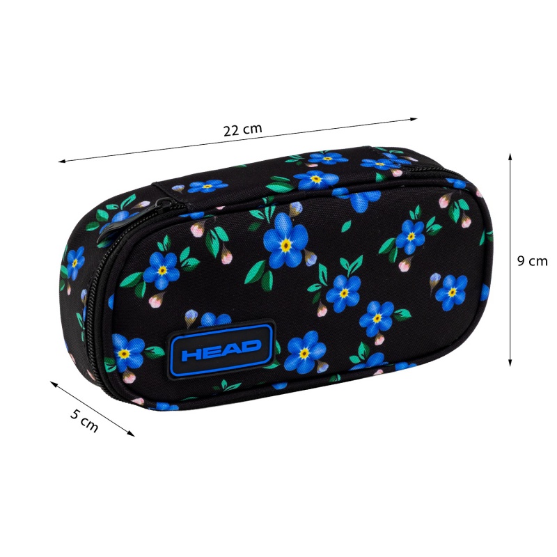 Penál HEAD BLUE FLOWERS AC6 22×9×5 cm