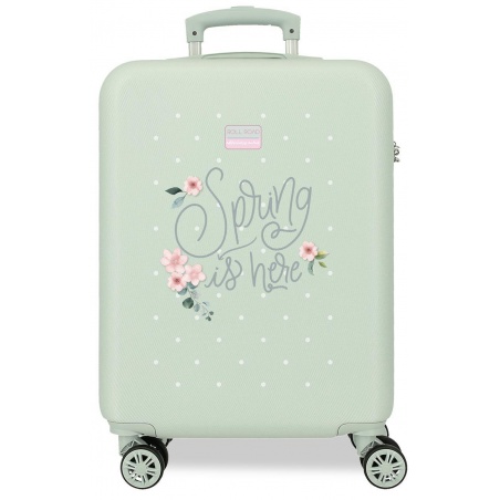 Příruční kufr Roll Road Spring 55×38×20 cm zelený