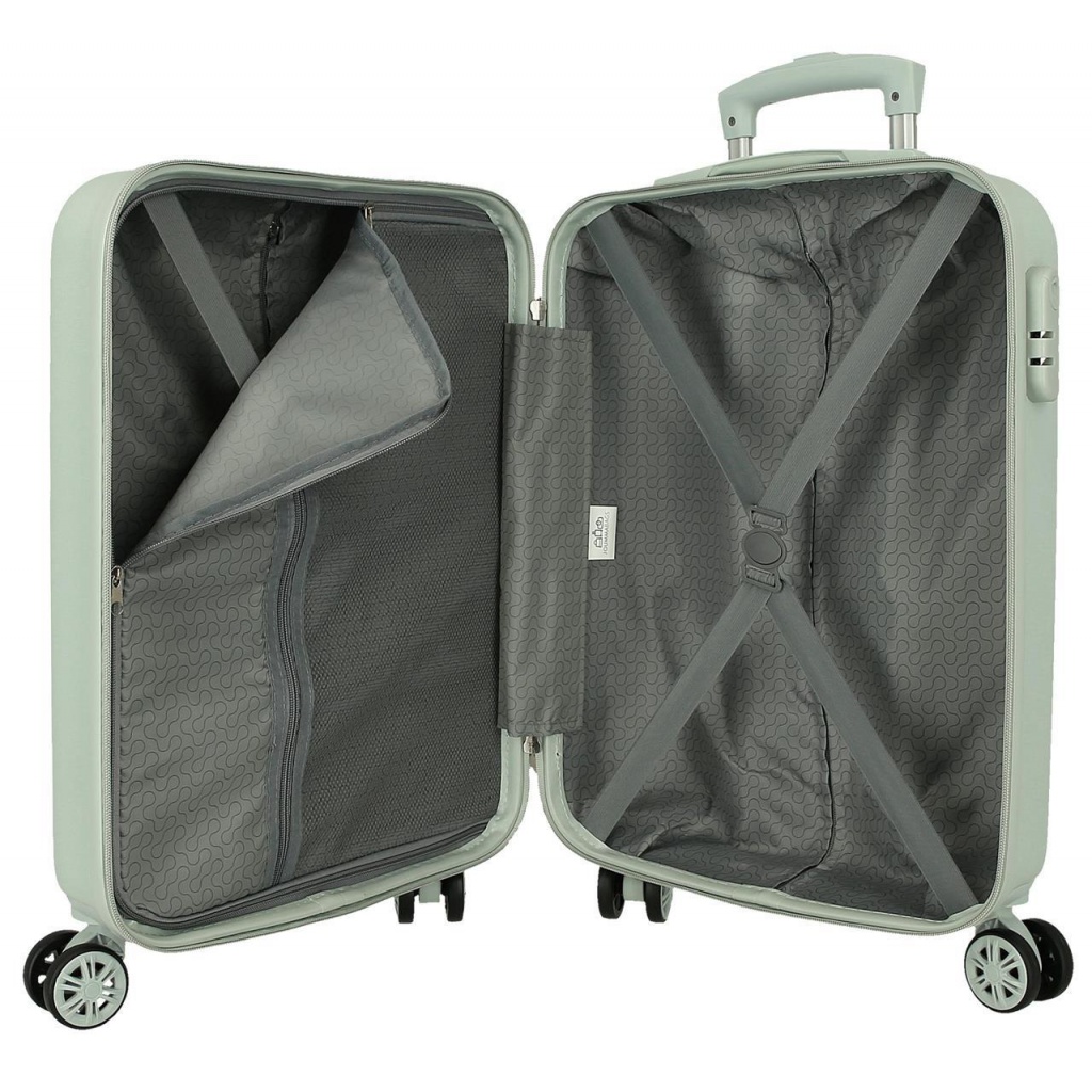 Příruční kufr Roll Road Spring 55×38×20 cm zelený