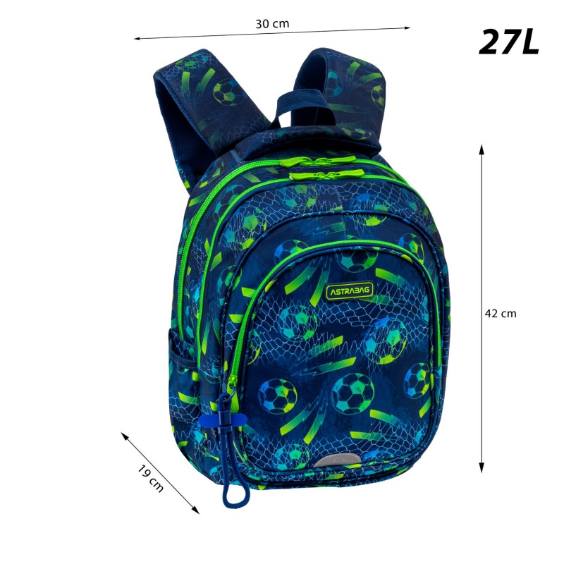 Školní batoh AstraBAG FOOTBALL AB300 42×30×19 cm