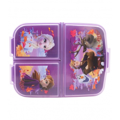 Box na svačinu Frozen – dětský lunch box s přihrádkami