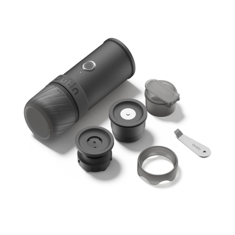 Outin Mino prenosný espresso kávovar Space Grey 22 bar