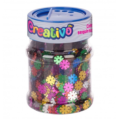 Flitrové konfety Astra Creativo kvety 100 g – mix farieb