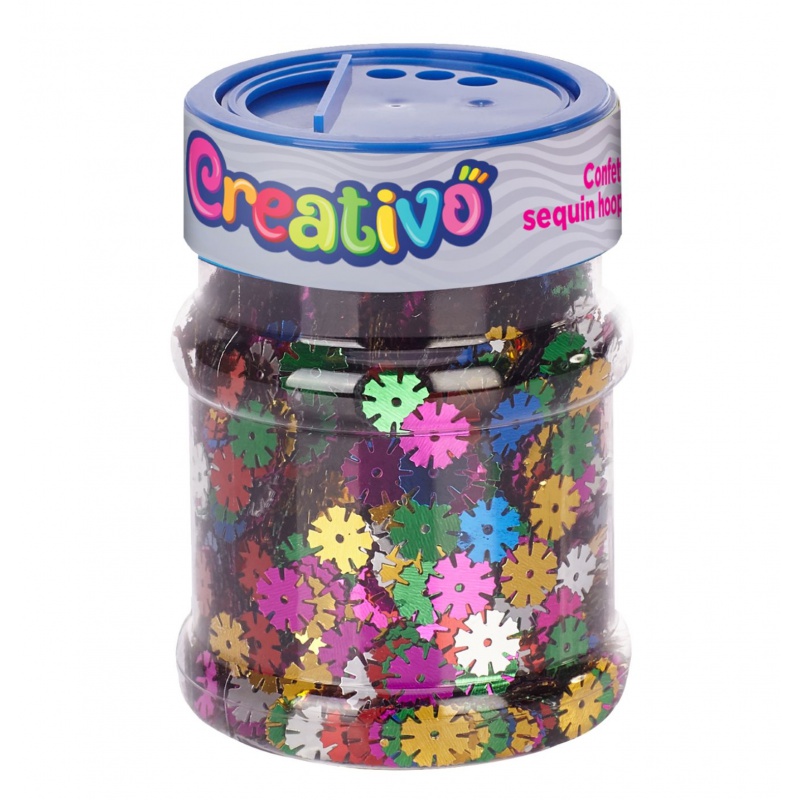 Flitrové konfety Astra Creativo kvety 100 g – mix farieb