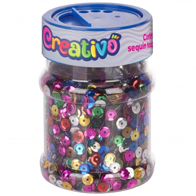 Flitrové konfety Astra Creativo okrúhle 100 g – mix farieb