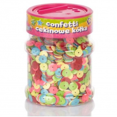 Flitrové konfety Astra Creativo kolieska 100 g – mix farieb
