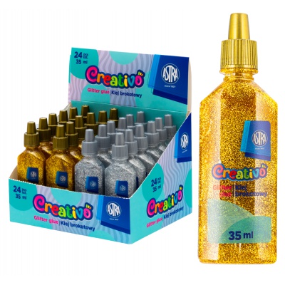 Trblietavé lepidlo Astra Creativo 35 ml zlaté – 1 ks