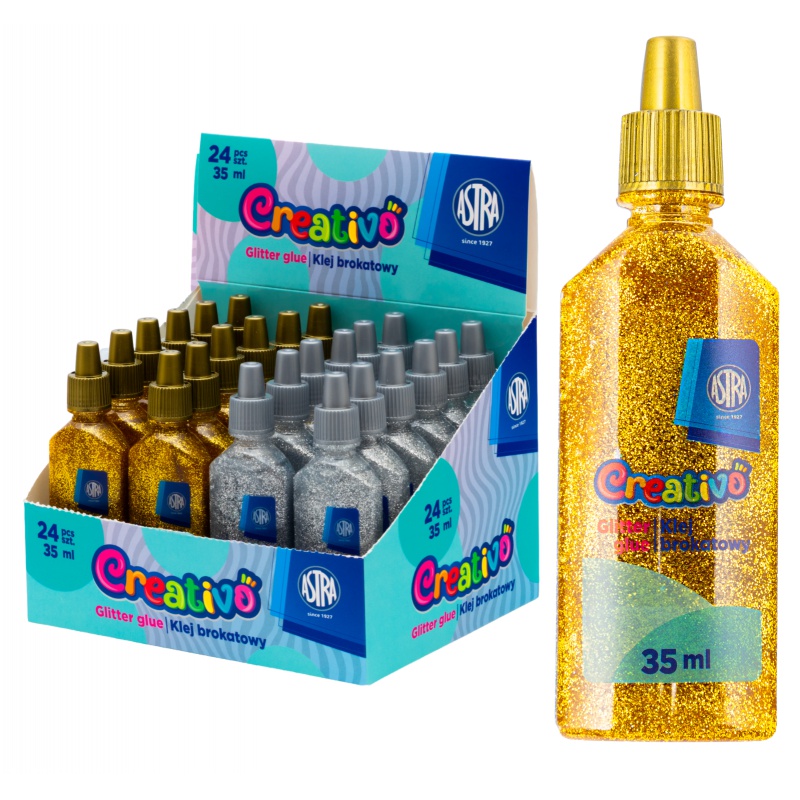 Trblietavé lepidlo Astra Creativo 35 ml zlaté – 1 ks