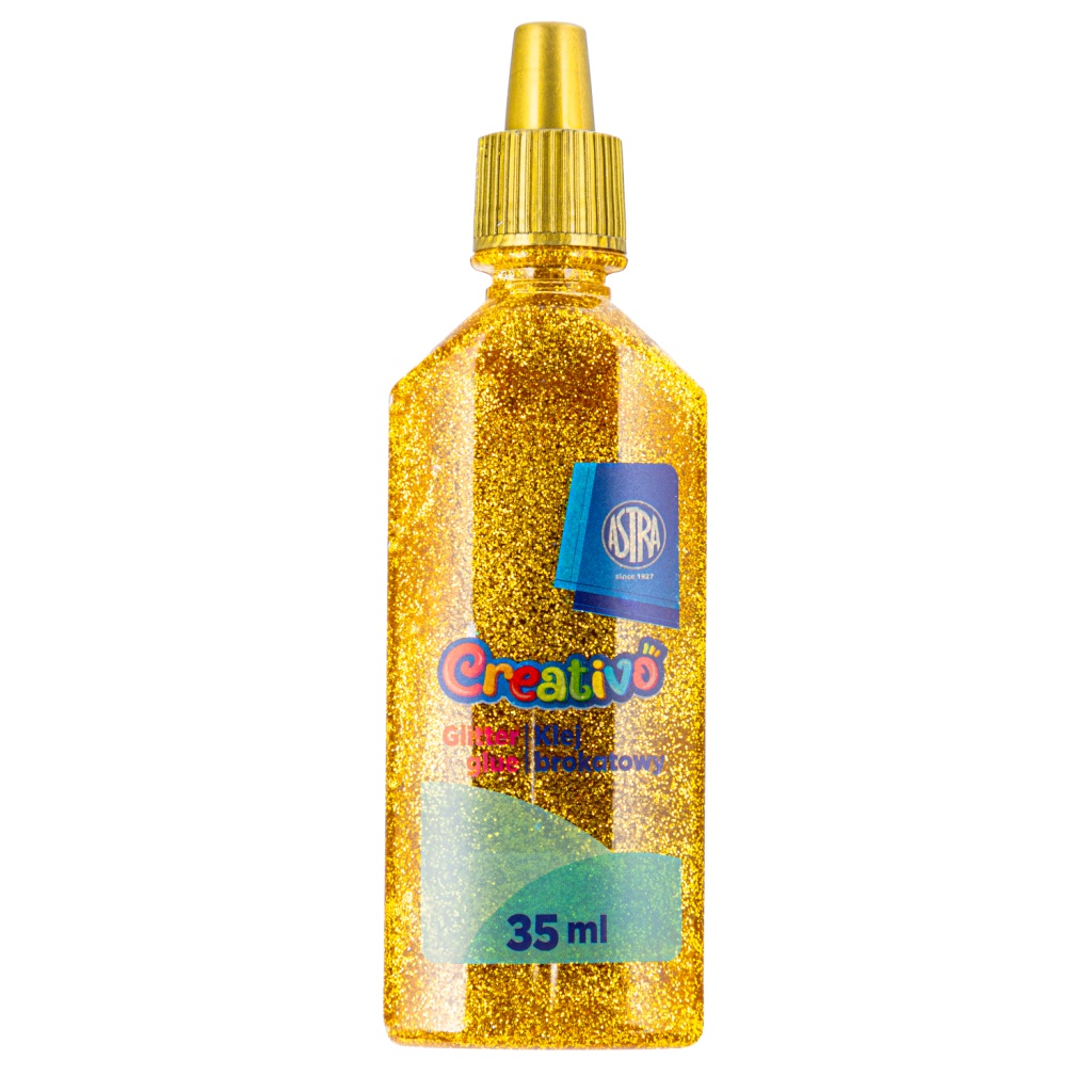CREATIVO Glitrové lepidlo se třpytkami 35ml, stříbrná, 332118001
