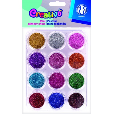 Mini trblietky Astra Creativo 12 ks – sada