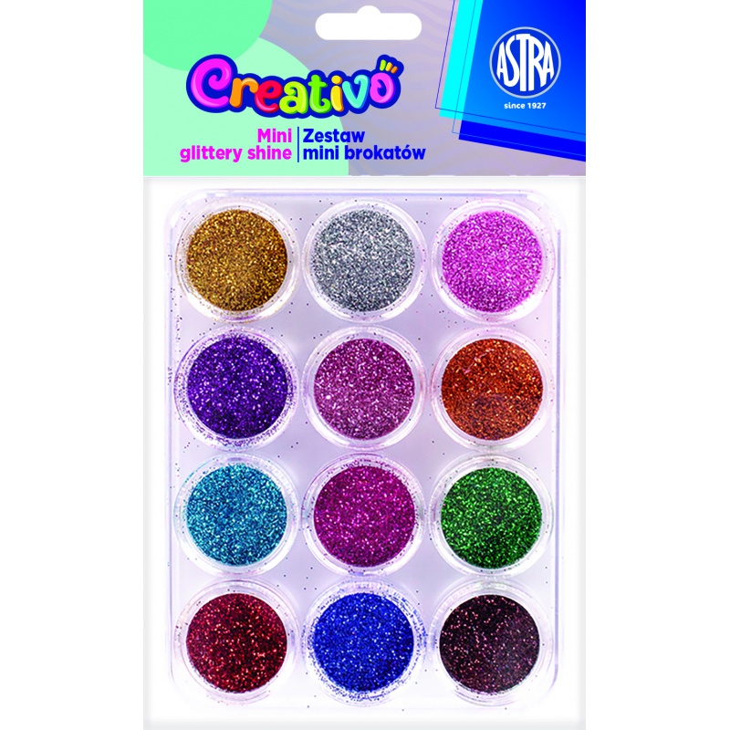 Mini trblietky Astra Creativo 12 ks – sada
