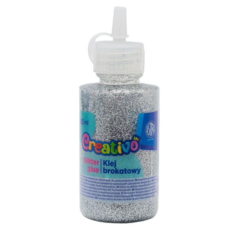 CREATIVO Glitrové lepidlo se třpytkami 60ml, mix barev, 332114004