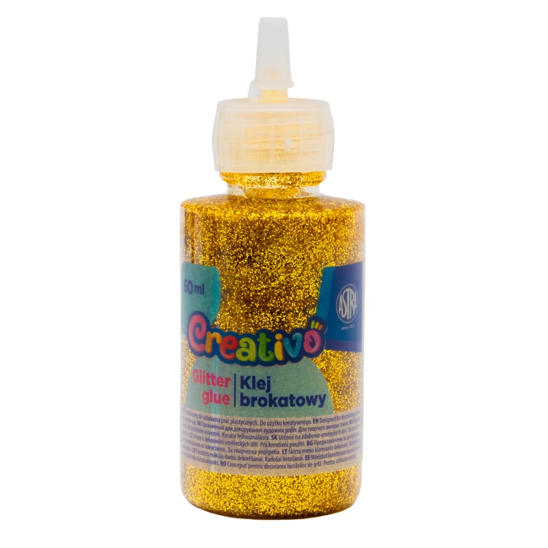 CREATIVO Glitrové lepidlo se třpytkami 60ml, mix barev, 332114004