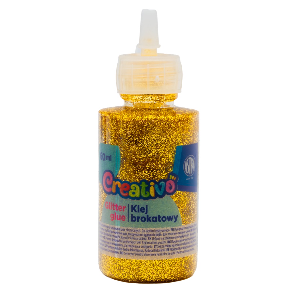 CREATIVO Glitrové lepidlo se třpytkami 60ml, mix barev, 332114004