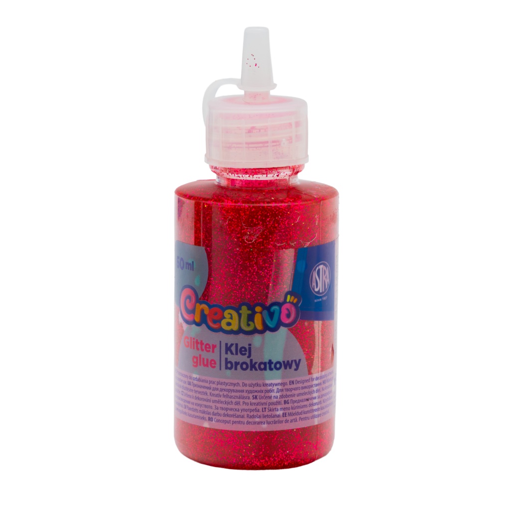 CREATIVO Glitrové lepidlo se třpytkami 60ml, mix barev, 332114004