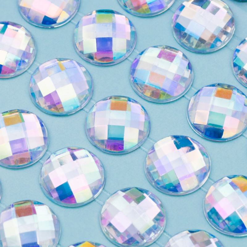 CREATIVO Dekorační samolepící kamínky, 11 mm, 80 ks, DIAMANT, 335118009