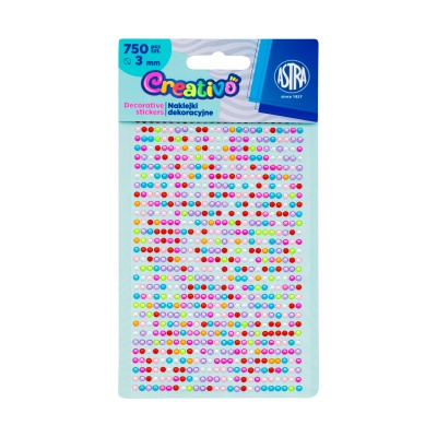 CREATIVO Dekorační samolepící kamínky, 3 mm, 725 ks, MIX BAREV, 335118011