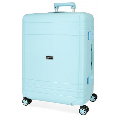 Střední kufr Movem Dimension o velikosti 66 cm je ideální pro delší cestování. Nabízí pevný skořepinový materiál, praktické vnit