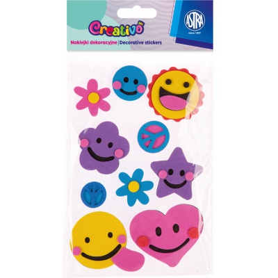 Samolepiace nálepky smajlíky Astra Creativo