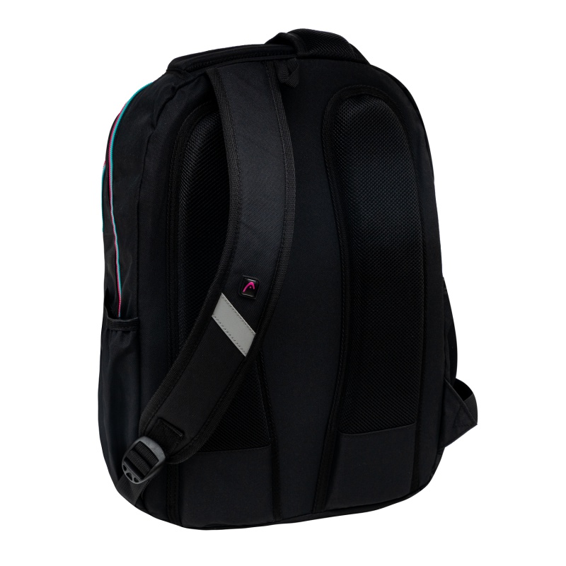 Školský batoh HEAD BLACK PINK/MINT AB200 – 3 komory, notebook, ergonomický